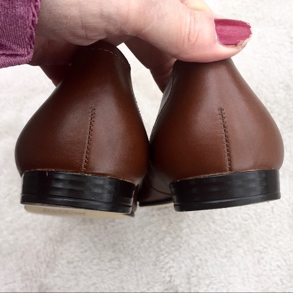 WORTHINGTON brown leather Linda flats size 6 - Picture 7 of 8